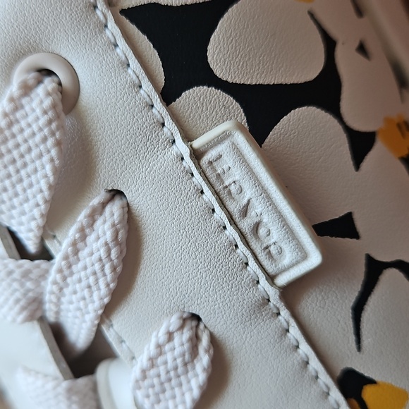 Coach Lowline Daisy Leather Sneakers, Size 11 - Picture 11 of 11